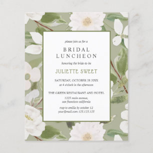 Luncheon de mariage   Fleurs blanches aux feuilles