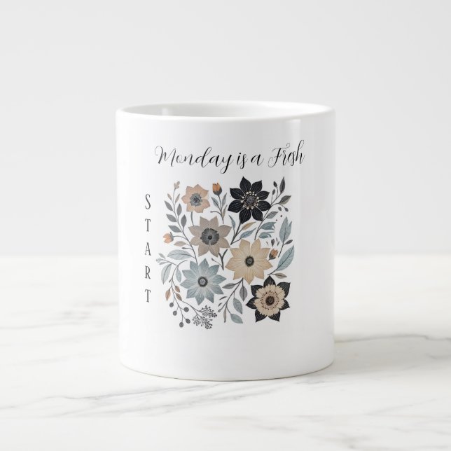 Lundi est un Mug Spécial Nouveau Départ (Devant)