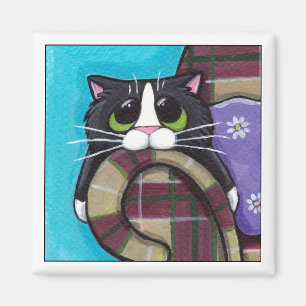 Lundi matin bleus - aimant de chat