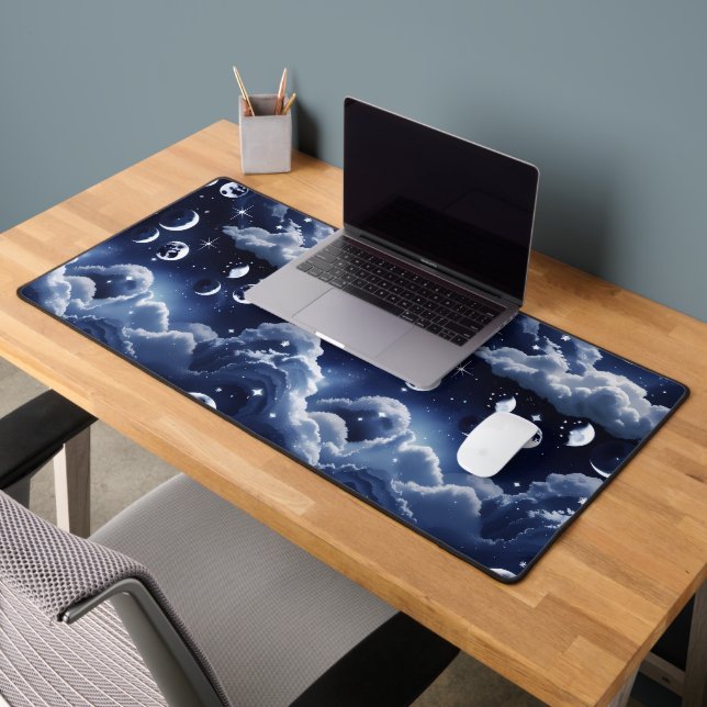 Lune céleste argentée pour décoration d'astrologie (Bureau 2)