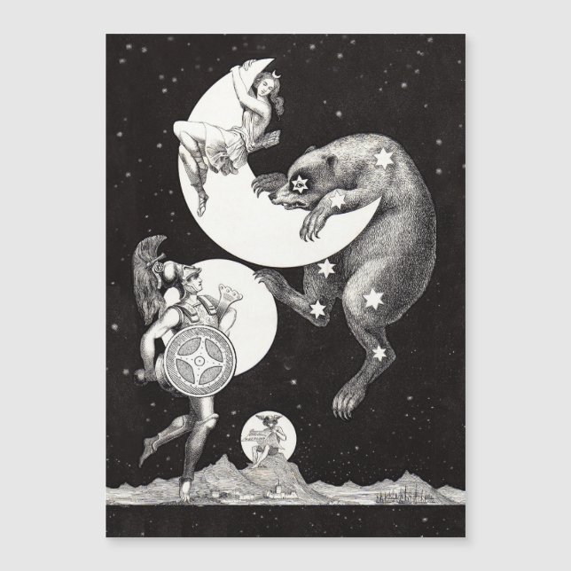 Lune céleste ciel Univers Dieu Nuit Illustration (Devant)