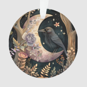 Lune corbeau Acrylique