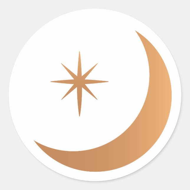 Lune croissante / Autocollants (Devant)