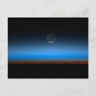 Lune de carte postale spatiale