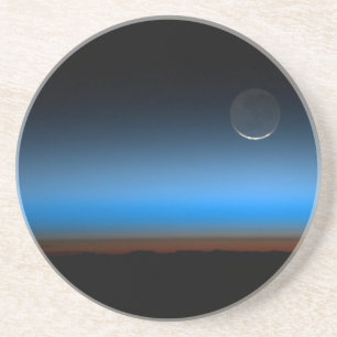Lune de l'espace Dessous de verre en grès