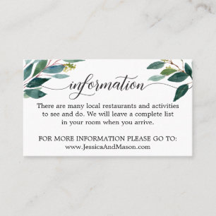 Lune de miel et carte de boîtier d'information