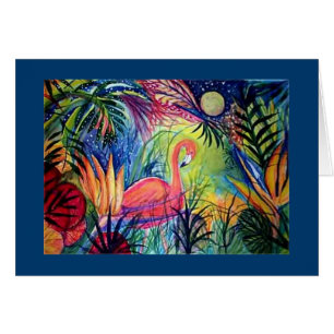 Lune de minuit de Flamant rose de Sanibel