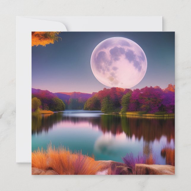 Lune de récolte d'automne violet (Devant)