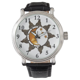 Lune de Sun et montre céleste de Deco d'étoiles