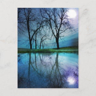 Lune d'hiver, carte postale