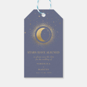 lune d'or céleste enregistrer la date étiquettes c