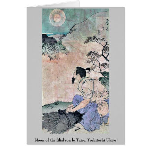 Lune du fils filial par Taiso, Yoshitoshi Ukiyo