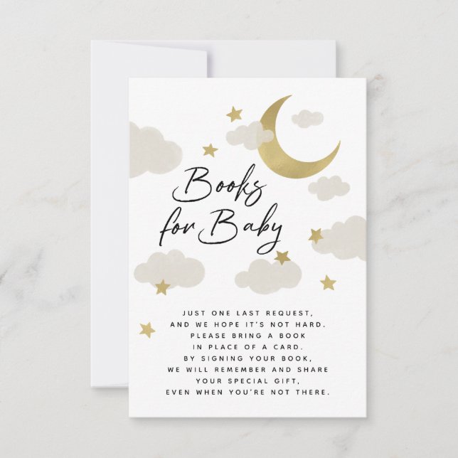 Lune et étoiles Livres Baby showers pour bébé (Devant)