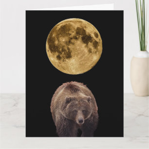 LUNE ET GRIZZLY PORTENT DE BONNES CARTES D'ANNIVER