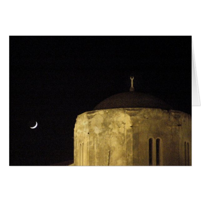 Lune et mosquée (Devant horizontal)