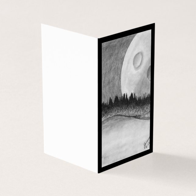 Lune et planète - Noir (Outside)