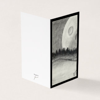 Lune et planète - Noir