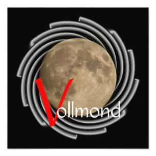 Lune, la lune, la luna, the moon poster