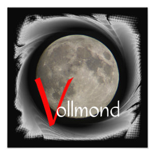 Lune, la lune, la luna, the moon poster