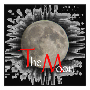 Lune, la lune, la luna, the moon poster