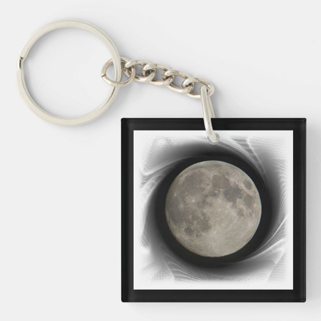 Lune, Lune, Luna, Glina, Moon Porte-clés (Devant)