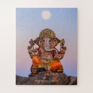Lune sur Ganeshji, 16x20 Jigsaw Puzzle 2