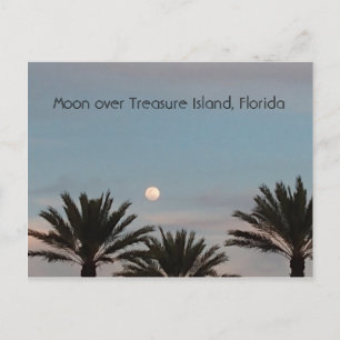 Lune sur l'île au trésor Floride Carte postale