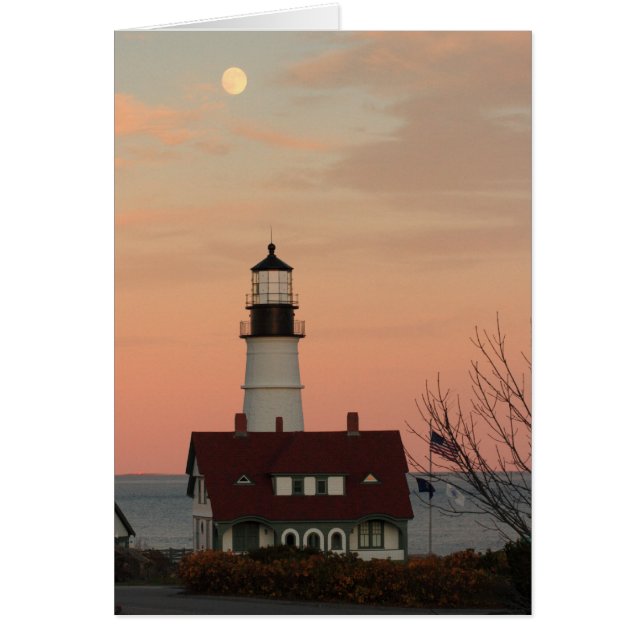 Lune sur Portland Head Lighthouse (Devant)