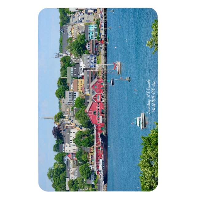 Lunenburg, NS Waterfront Magnet flexible (Vertical)
