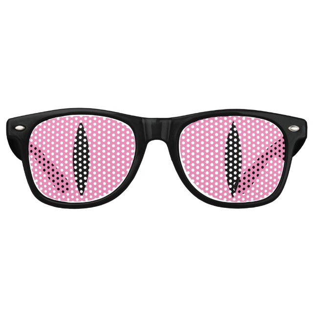 Lunettes amusantes pour yeux de chat (rose) (Devant)