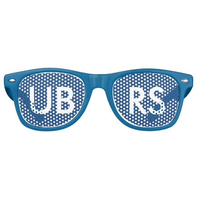 Lunettes BLEUE UBRS pour FANS ! (Devant)