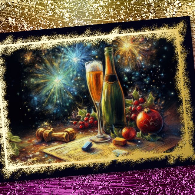 Lunettes de champagne et fête de vacances Bucket (Créateur téléchargé)