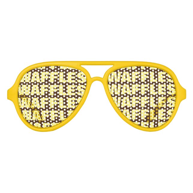 Lunettes De Fête Aviateur Amant gaufre fête obsession nuances de soleil amus (Devant)