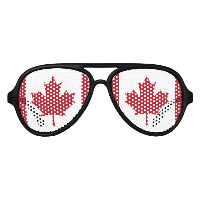 LUNETTES DE FÊTE AVIATEUR CANADA (Devant)