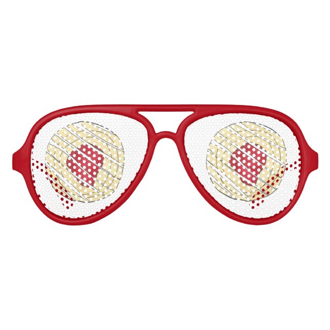 Lunettes De Fête Aviateur Cerise Danoise Viennoiserie Chef pâtisserie Boulan (Devant)