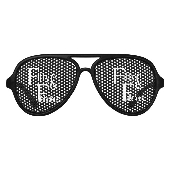 Lunettes De Fête Aviateur Cinquante et fabuleux (Devant)