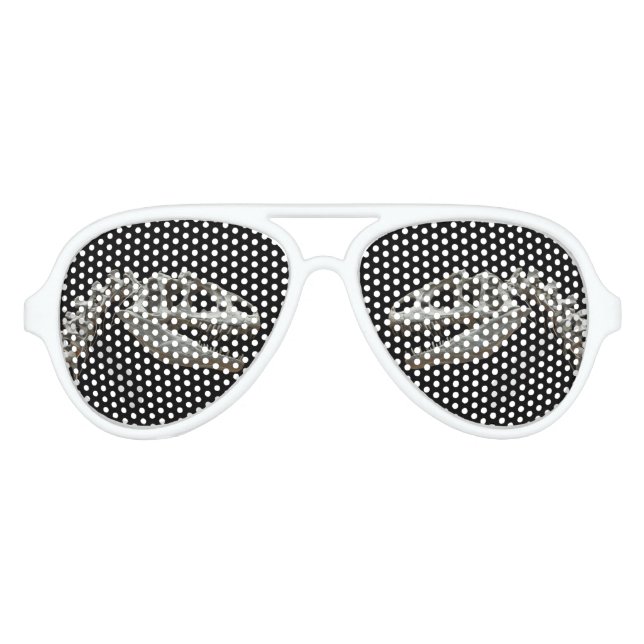 Lunettes De Fête Aviateur Dinosaure Squelette Adulte Retro-Parti Shades, Bla (Devant)
