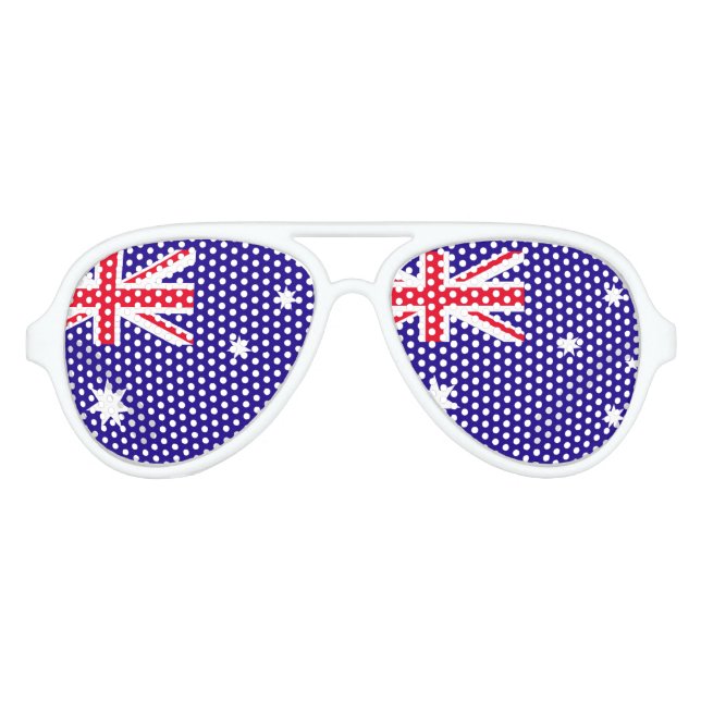 Lunettes De Fête Aviateur Drapeau Australie (Devant)