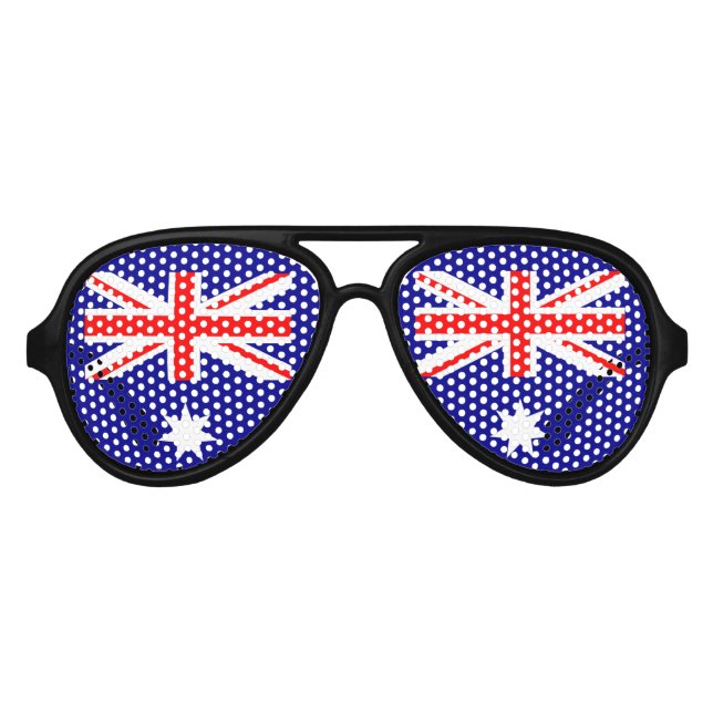 Lunettes De Fête Aviateur Drapeau australien patriotique (Devant)