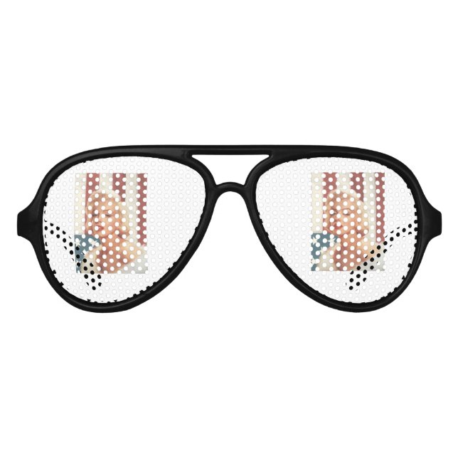 Lunettes De Fête Aviateur Drapeau CC15 Marilyn ZAZZ (Devant)