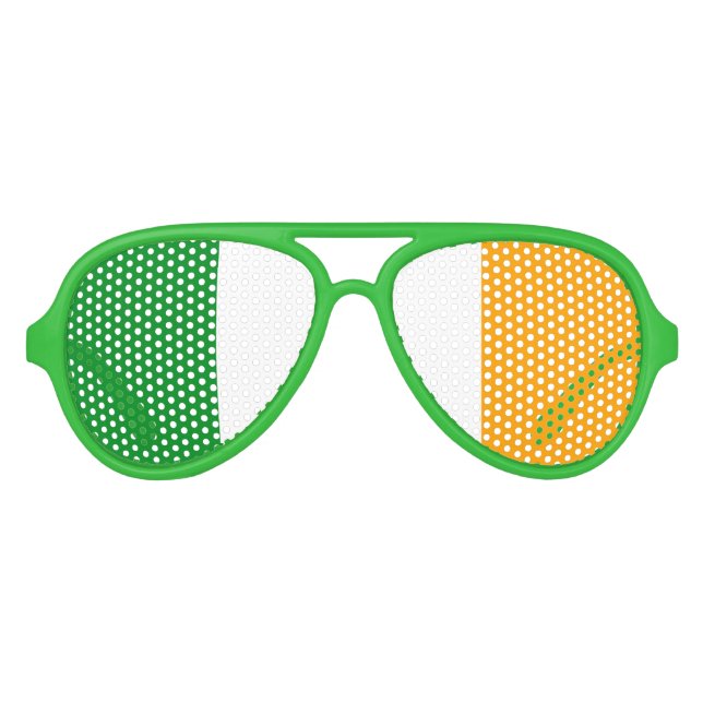 Lunettes De Fête Aviateur Drapeau irlandais ROI Irlande (Devant)