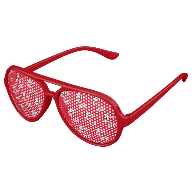 Lunettes De Fête Aviateur Embrasse Mon As, (Angle)