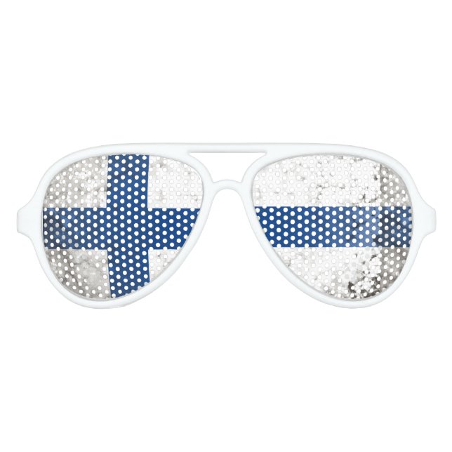 Lunettes De Fête Aviateur Finlande (Devant)