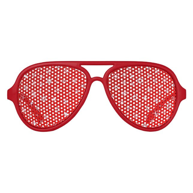 Lunettes De Fête Aviateur Flèches rouges (Devant)