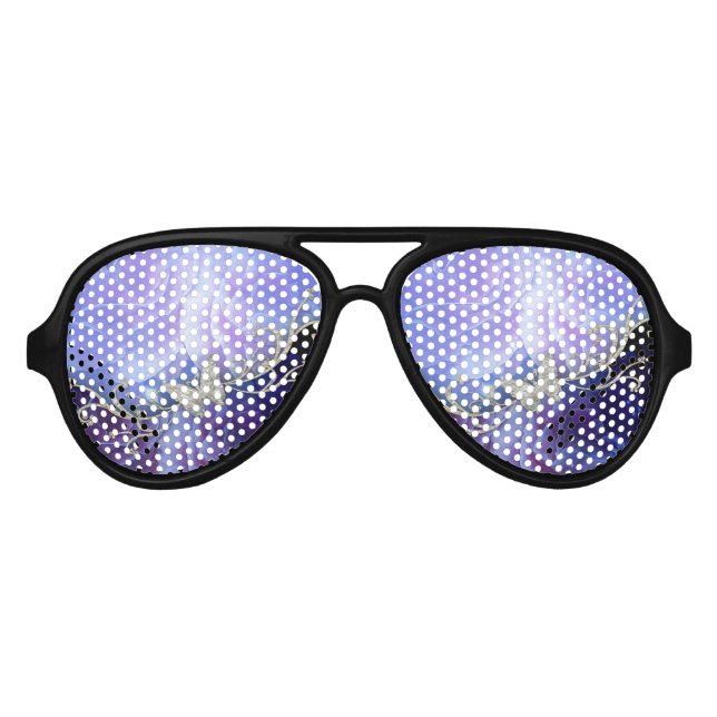 Lunettes De Fête Aviateur Fleurs merveilleuses (Devant)