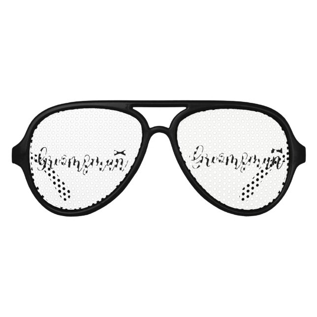 Lunettes De Fête Aviateur Groomsman-Mariage,-Bachelor-party-cravate (Devant)