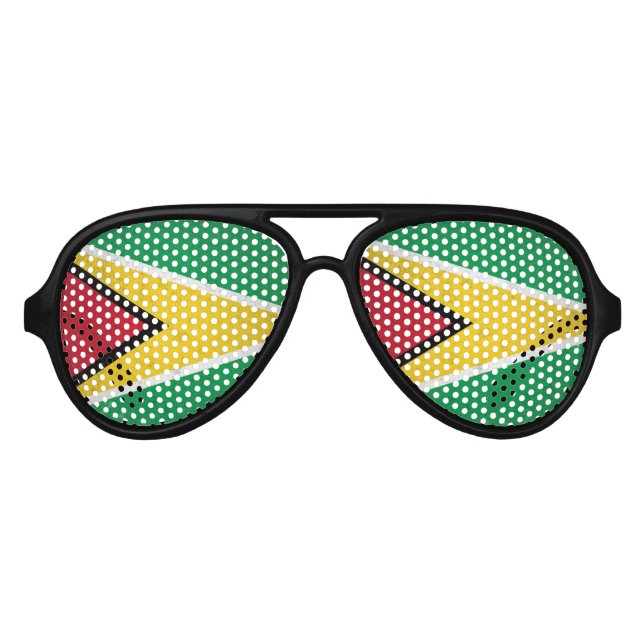 Lunettes De Fête Aviateur Guyana (Devant)
