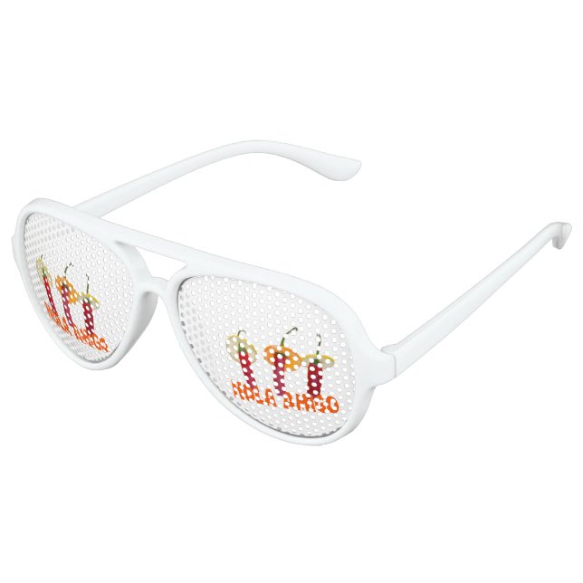 Lunettes De Fête Aviateur Hola amigo (Angle)