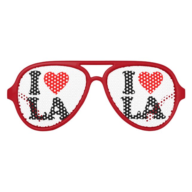 LUNETTES DE FÊTE AVIATEUR J'AIME LA (Devant)