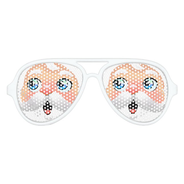 Lunettes De Fête Aviateur Le mignon Père Noël (Devant)